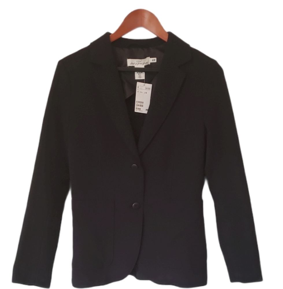 H & M Black Casual Dress Jacket - 12